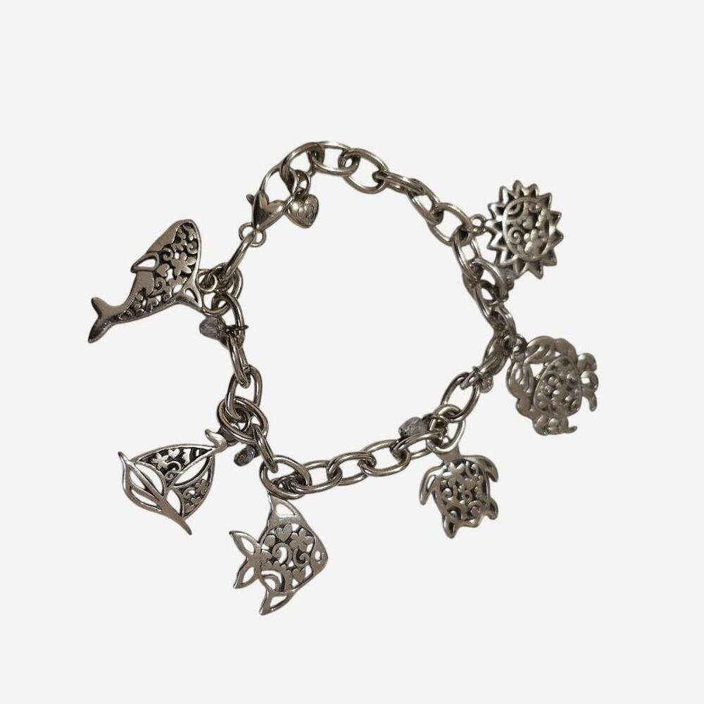 Vintage Brighton Nautical Charm Bracelet